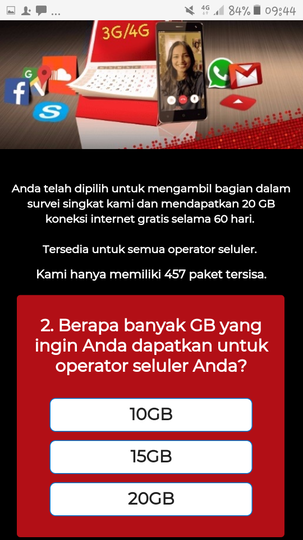 Kuota Gratis 20GB Selama 60 Hari, Fakta Atau Hoax?