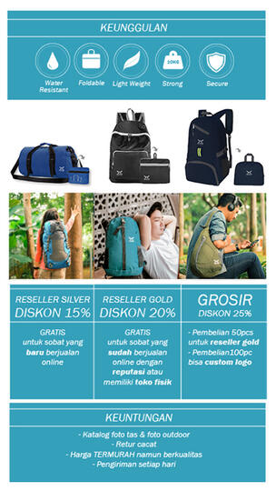 MAU BISNIS Tas Lipat Water Resistant MERK SENDIRI Harga Murah?