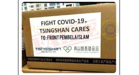 CEK FAKTA: Benarkah Ada Tulisan untuk FPI di Paket Bantuan China?