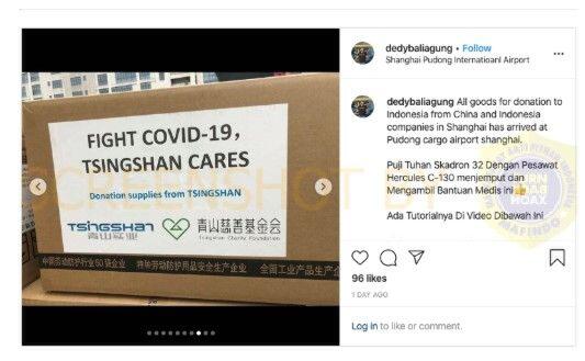 CEK FAKTA: Benarkah Ada Tulisan untuk FPI di Paket Bantuan China?