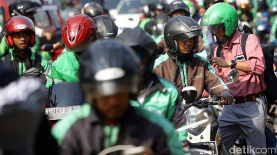 Driver Ojol Tolak Hanya Angkut Barang Saat PSBB