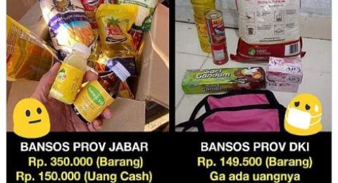 Warganet Panas Bandingkan Bantuan Sembako dari Jabar dan DKI, Ini Faktanya