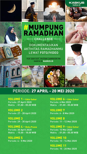 Para Kolektor Wajib Ikutan Nih di #MumpungRamadhan Challenge Vol. 10