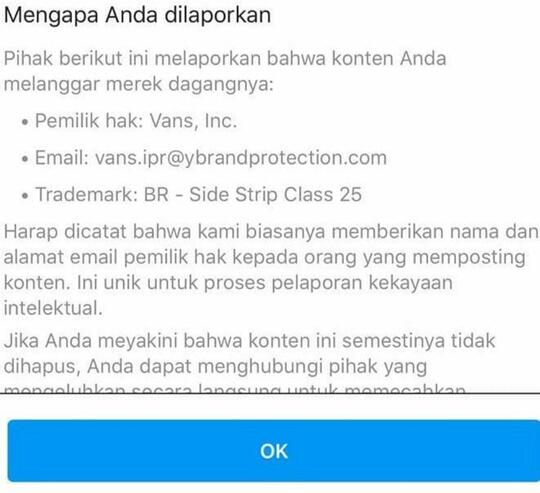 Vans Bertindak Bos, Foto Sepatu Lokal di Instagram Dihapus