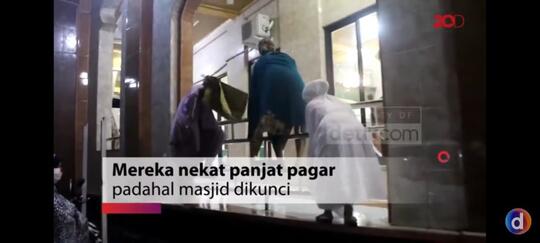 Malamnya Lompati Pagar Masjid Paksa Tarawih, Besoknya Dinyatakan COVID19
