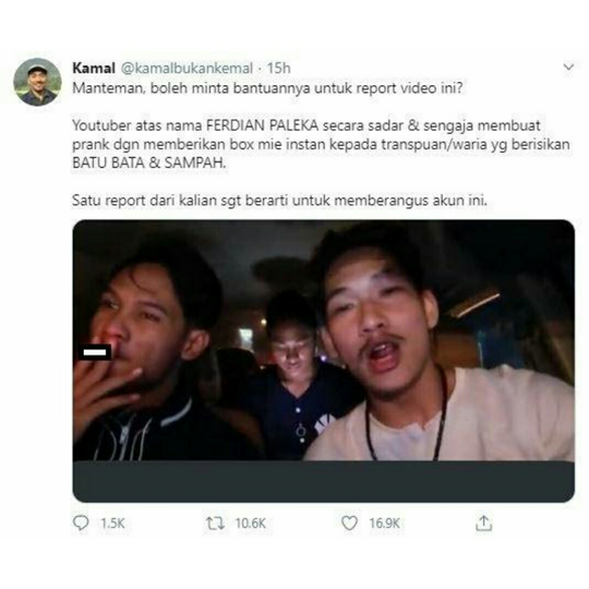 Viral! Prank yang Tidak Lucu Sama Sekali Di tengah Pandemik dan Bulan Ramadhan Pula
