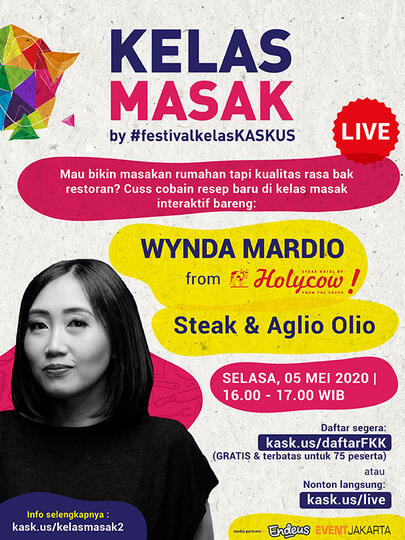Belajar Masak Steak & Aglio Olio Yuk di #FestivalKelasKaskus