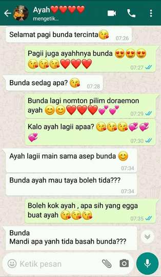 Baca Chat Mesra Anak Ini, Jomlo Bisa Apa?