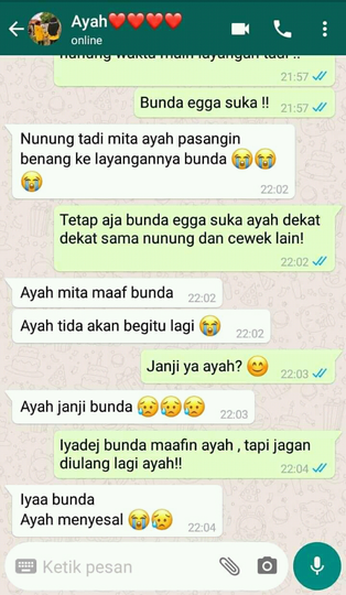 Baca Chat Mesra Anak Ini, Jomlo Bisa Apa?