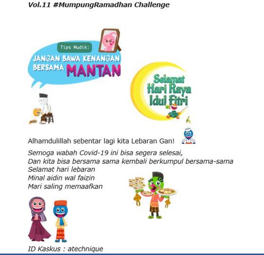 Yuk, Kirim Ucapan Lebaran Bareng Volume Terakhir #MumpungRamadhan Challenge