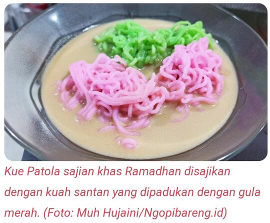 Mengulik Patola, Takjil Khas Banyuwangi Yang Maknyoss!