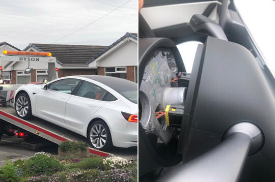 Apes, Baru Sebulan Pake Setir Tesla Model 3 ini Malah Copot Sendiri!