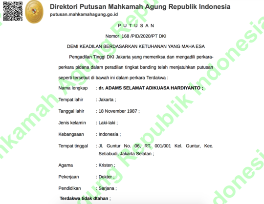 Di Balik Mewahnya Perkawinan Dokter: Diadili karena Nyaris Pukul Ortu Sendiri