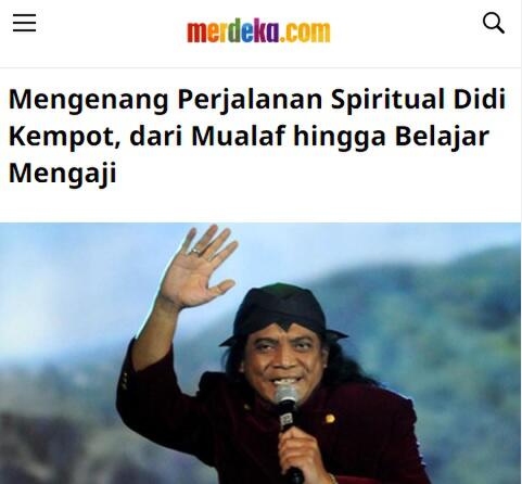 Istri Sempat Bingung Kenapa Didi Kempot Disebut Mualaf