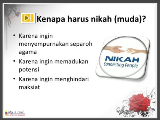 Nikah Muda Atau Berzina, Pilih Mana?
