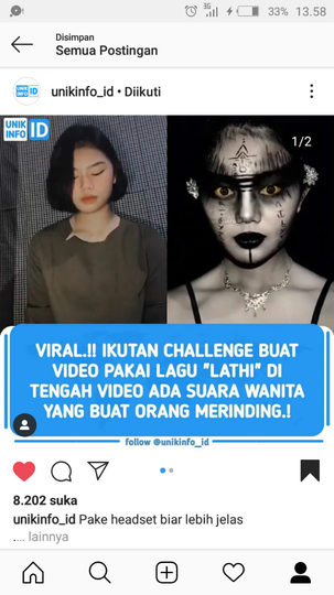 Serem, Dalam Video