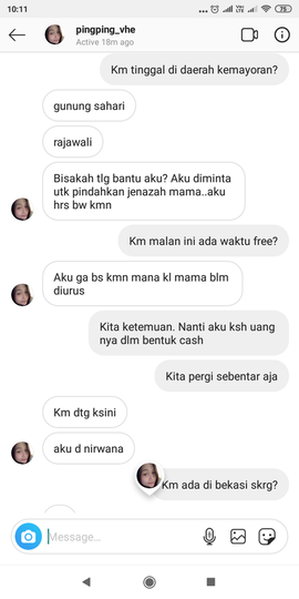 AWAS! Ping Ping A.K.A Rinda Jayani, Si PENIPU yang bergentayangan di TINDER