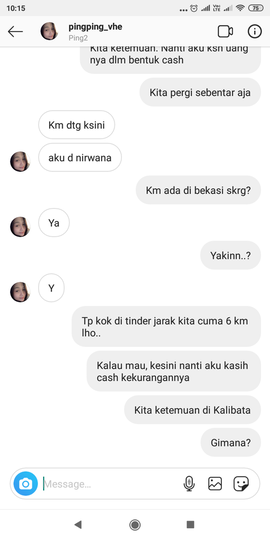 AWAS! Ping Ping A.K.A Rinda Jayani, Si PENIPU yang bergentayangan di TINDER