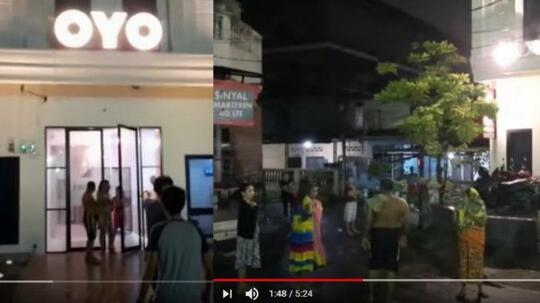 Pria Telanjang Dada Lari Keluar Hotel, Ternyata karena Pasangannya Waria