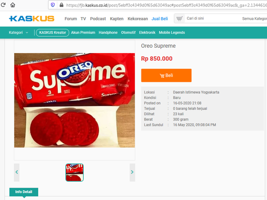 Bajet Pas-pasan Jiwa Sosialita, oreo supreme versi HDC hingga KW