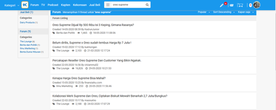 Bajet Pas-pasan Jiwa Sosialita, oreo supreme versi HDC hingga KW