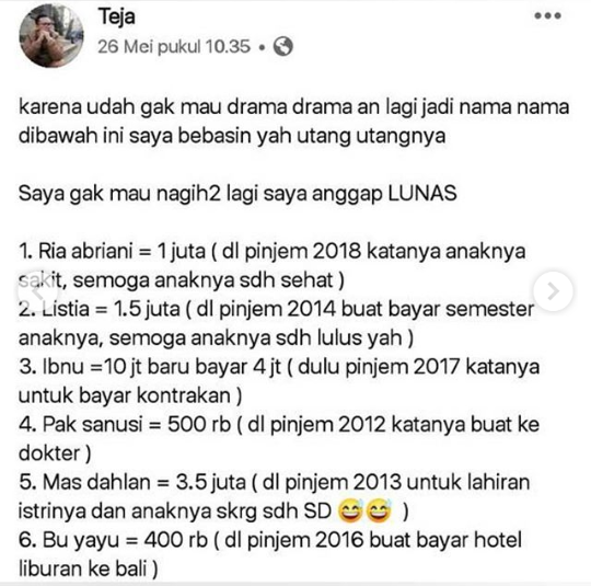 Tak Mau Banyak Drama Menagih Utang, Pria Ini Lunaskan dengan Cara Ini! Greget Banget