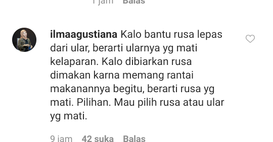 Debat Netizen +62 Melihat Rusa Dimangsa Ular! Rantai Makanan atau Rasa Kemanusiaan?