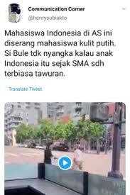 Pria Rasis Di AS Mengancam Mahasiswa Indonesia, Hasilnya KO Kena Hantam