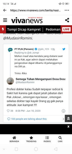 Ikut Teriak Tagihan Listrik Menggila, Tompi Dicap Kampret