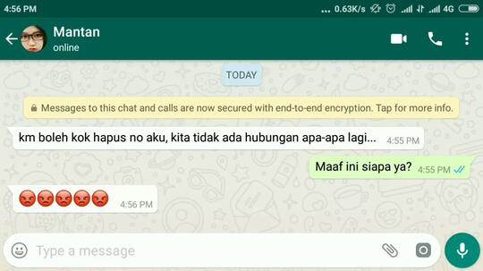 Chat Mantan Ter Savage Bikin Ngakak