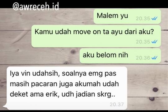 Chat Mantan Ter Savage Bikin Ngakak