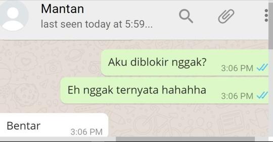 Chat Mantan Ter Savage Bikin Ngakak