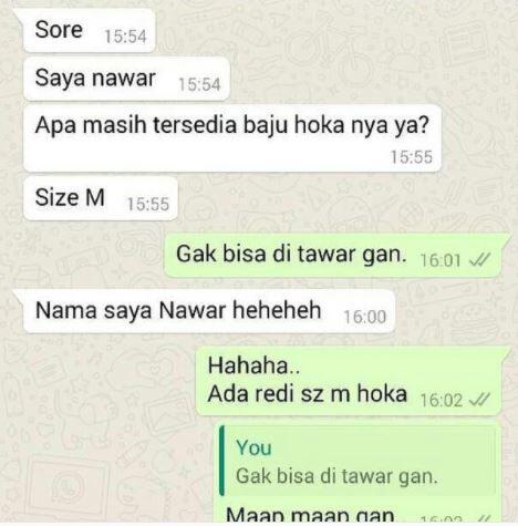 Chat Olshop yang Bikin Ngakak Part_2