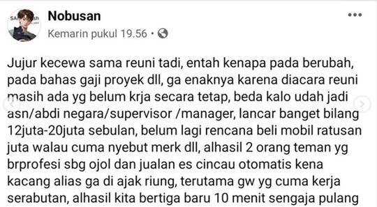 Ketika Acara Reuni Sekolah Berubah Menjadi Ajang Pamer Harta, Miris Gak Sih?