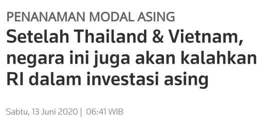 RI Siap Sambut 150 Perusahaan yg Mau Cabut dari China, Omnibus Law Ditunggu Investor