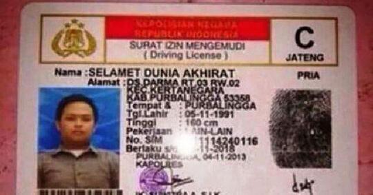 10 Nama Unik dan Lucu Yang ada di Indonesia