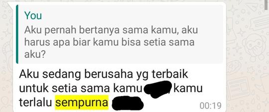 Kamu Terlalu Sempurna