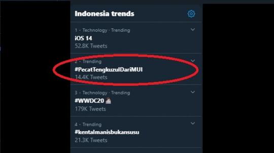Tagar #PecatTengkuzulDariMUI Mendadak Ramai, Ada Apa?