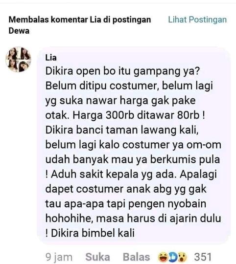 Wanita Ini Curhat Bagaimana Susahnya Melakukan Open BO, Kita Harus Iba Atau Ngakak?