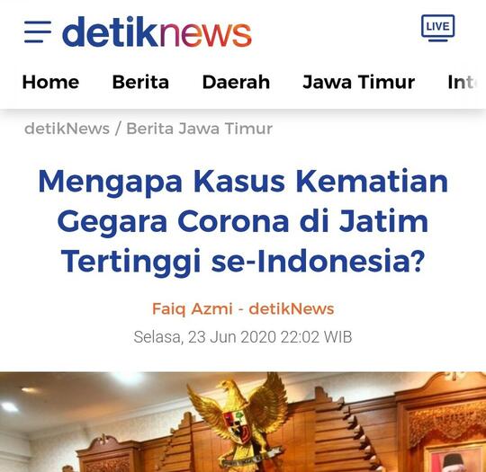 Jatim Jadi Provinsi Terbaik Tangani Corona, Said Didu: Salah Apa Negeri Ini