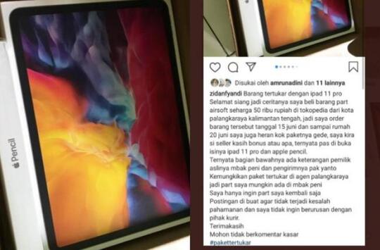 Niat Beli Barang Harganya Gocap, Eh yang Dateng iPad 11 Pro. Untungnya Dibalikin Gan!