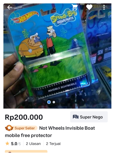 hot wheels invisible boat mobile