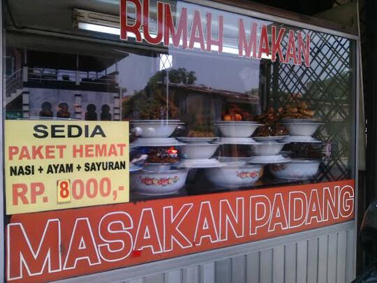 Pilih Mana Gan! Rumah Makan Padang Atau Warteg?