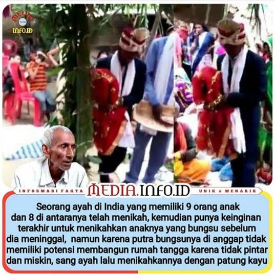 Menikahkan Putranya Dengan Sebuah Patung Kayu, Benarkah Demikian?!