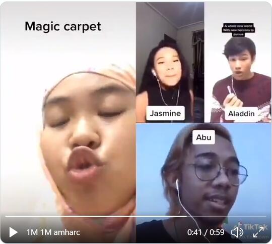 Cover Lagu Aladdin Terngakak, Ada Efek Suara Karpet Dan Monyet Peliharaan Alladin !