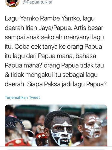Lagu Yamko Rambe Yamko Bukan Lagu Papua Katanya Kaskus