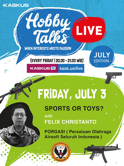 Hobi Bermain Airsoft? Yuk Gabung ke HOBBY TALKS LIVE di KASKUS TV!