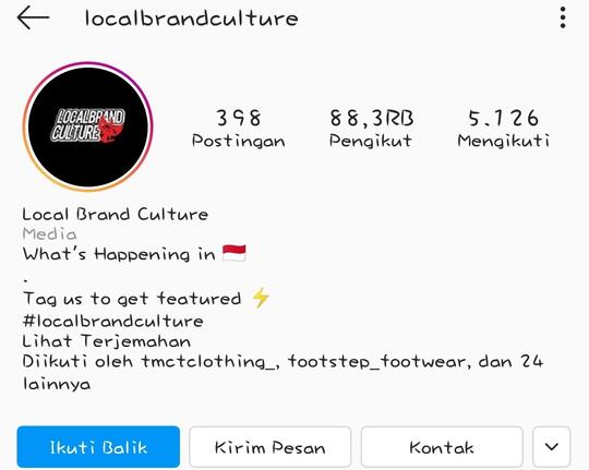 Bentuk Dukungan Media Sepatu Lokal di Instagram