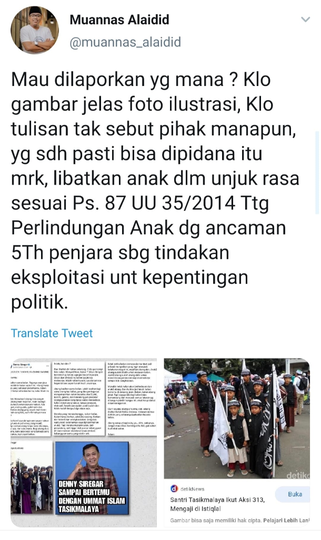Denny Siregar Sebut Foto 'Santri Calon Teroris' Ilustrasi, Ini Kata Ponpes