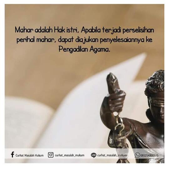 Mahar, Polemik Batal Lanjutnya Pernikahan, Jangan Berhenti Berjuang Bro
